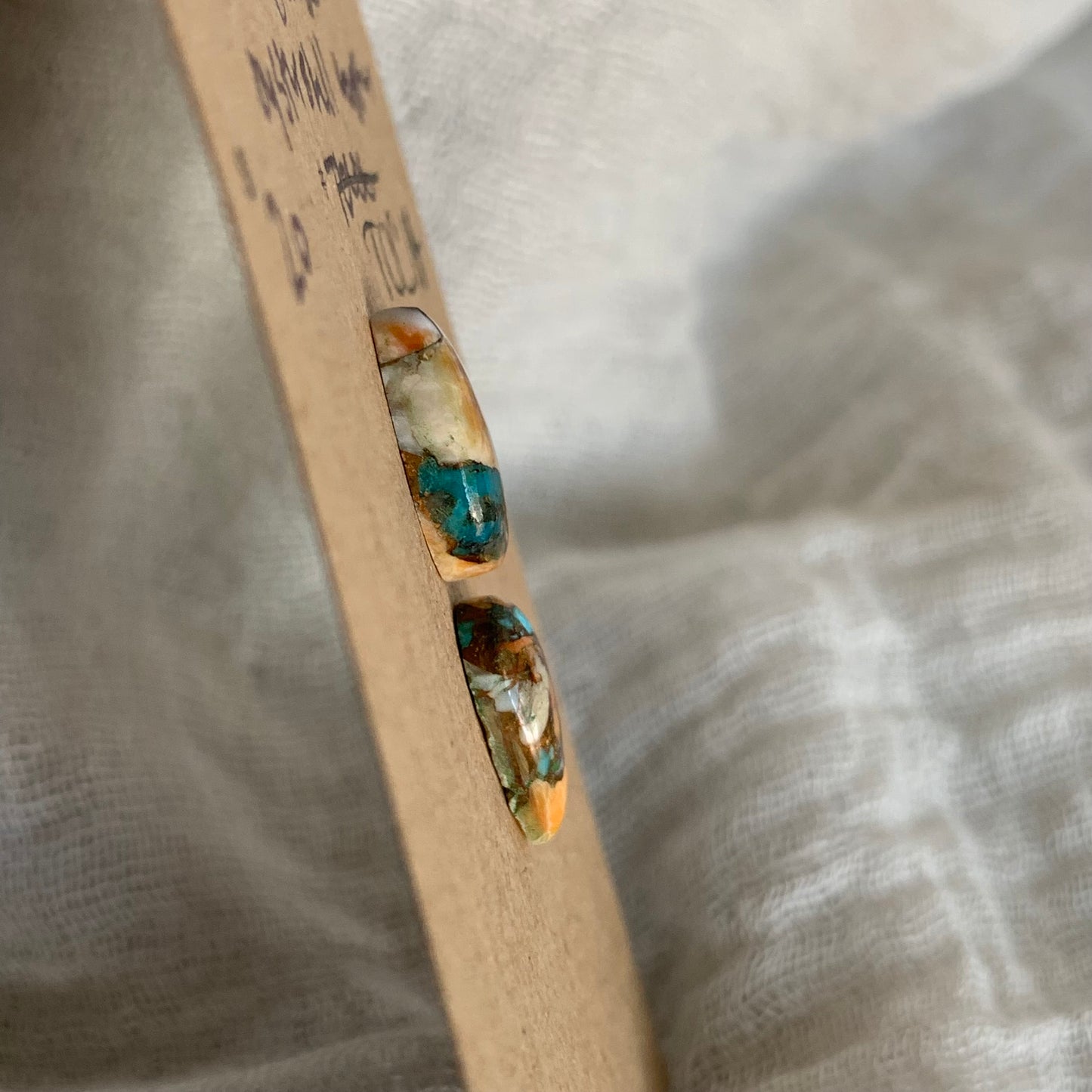 Turquoise, Oystershell, Copper Cabochon - TOC14
