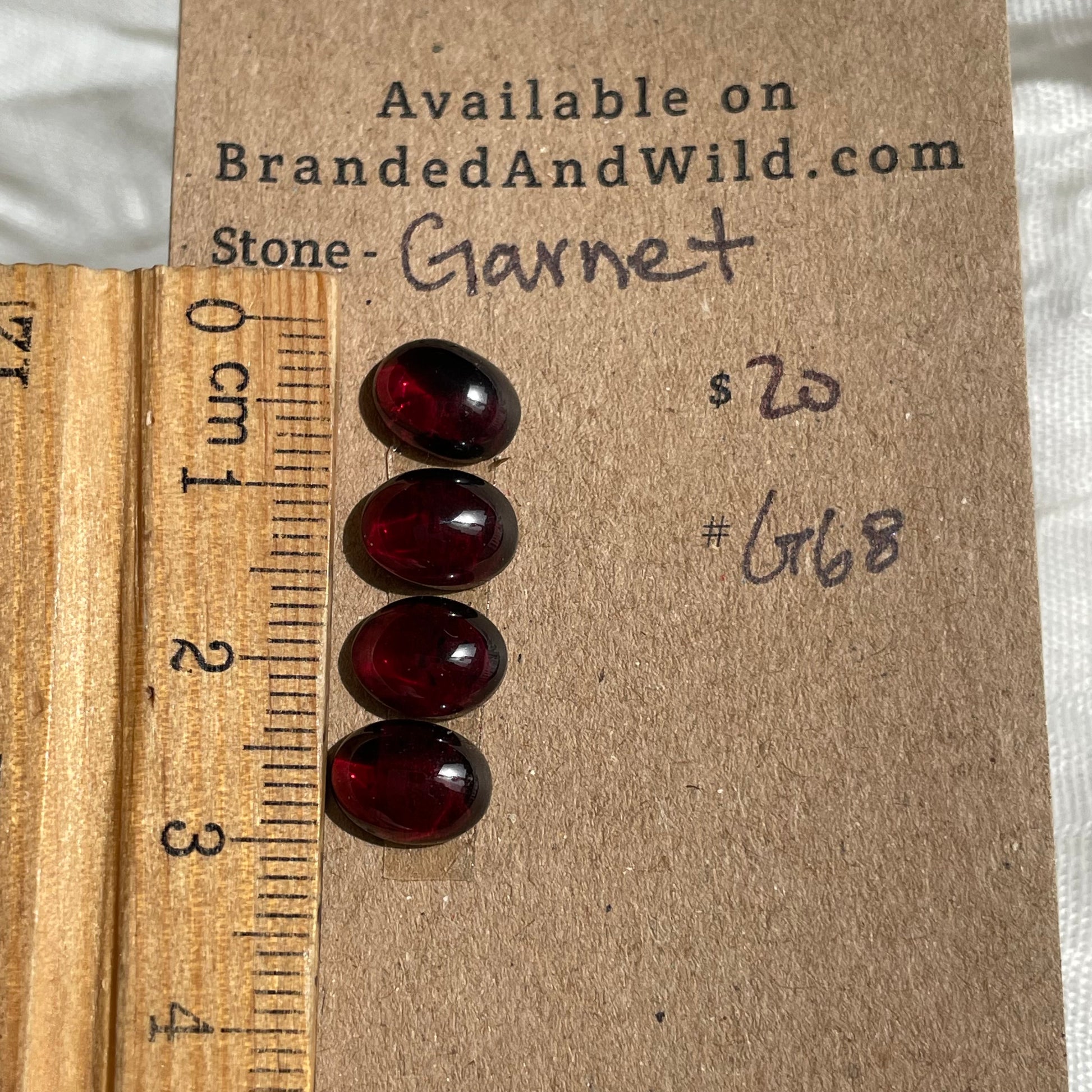 Garnet Cabochon - G68 307E0BAE-99E6-47CD-99F5-6297395674D2 Brandedandwild.com