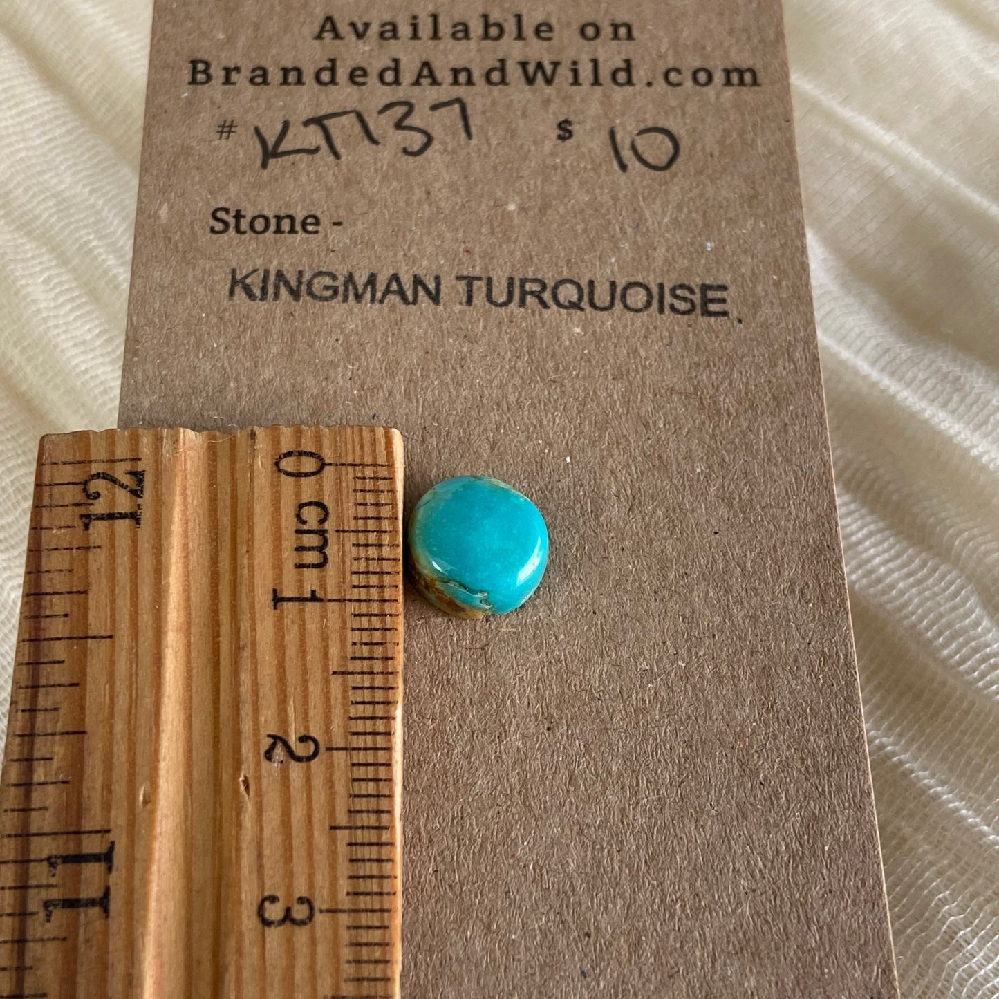 Kingman Turquoise Cabochon - KT137 30A0DADB-4D1C-413D-81C2-38D400701D35 Brandedandwild.com
