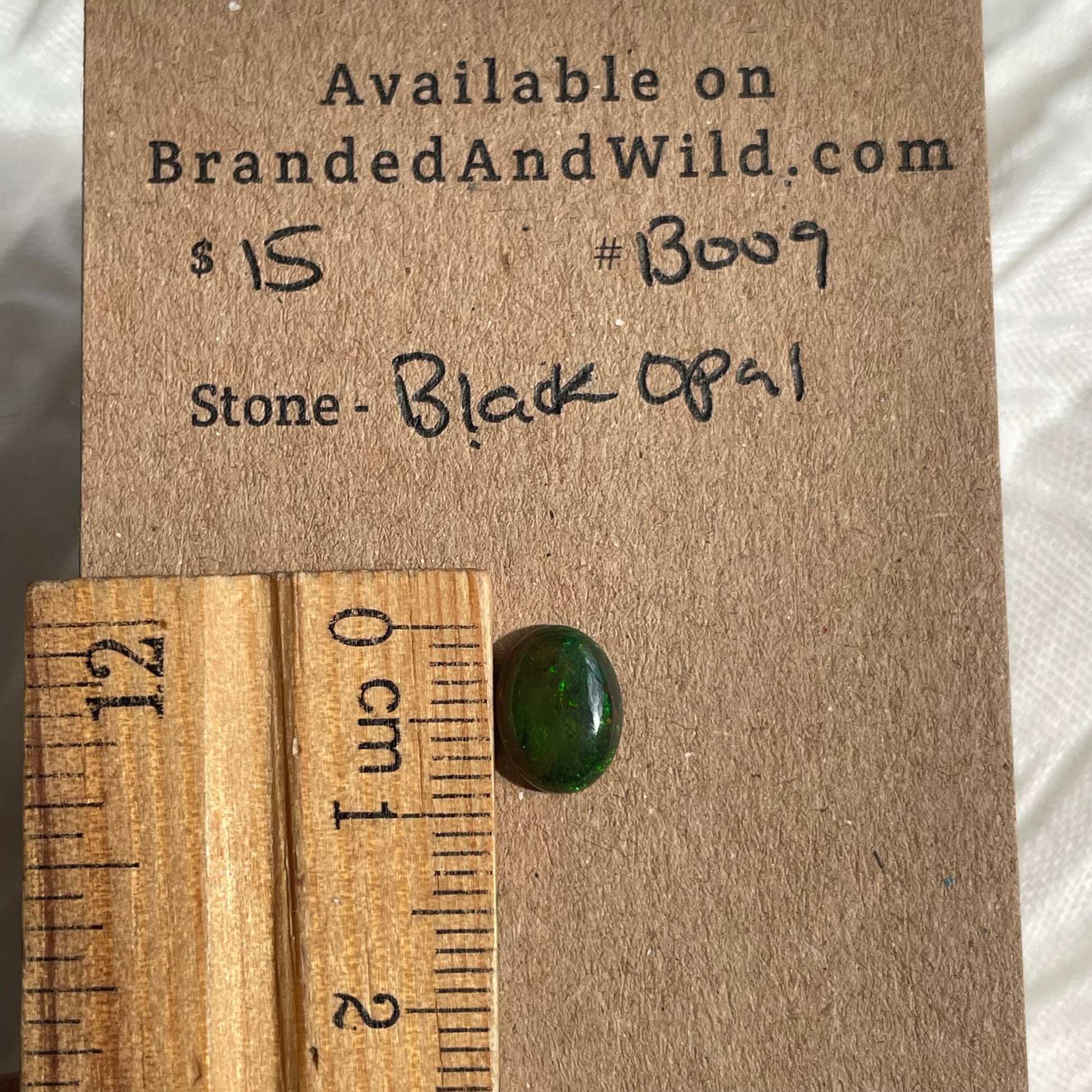 Black Opal - Cabochon - B009 30D6B3DB-085A-497B-A720-A4E0934506E4 Brandedandwild.com