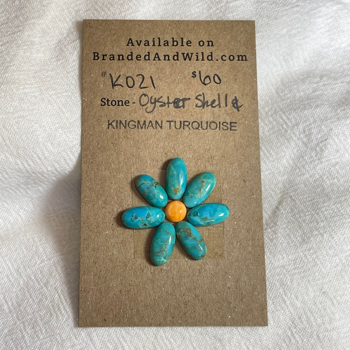 Kingman Turquoise / Oyster Shell Cabochon - KO21