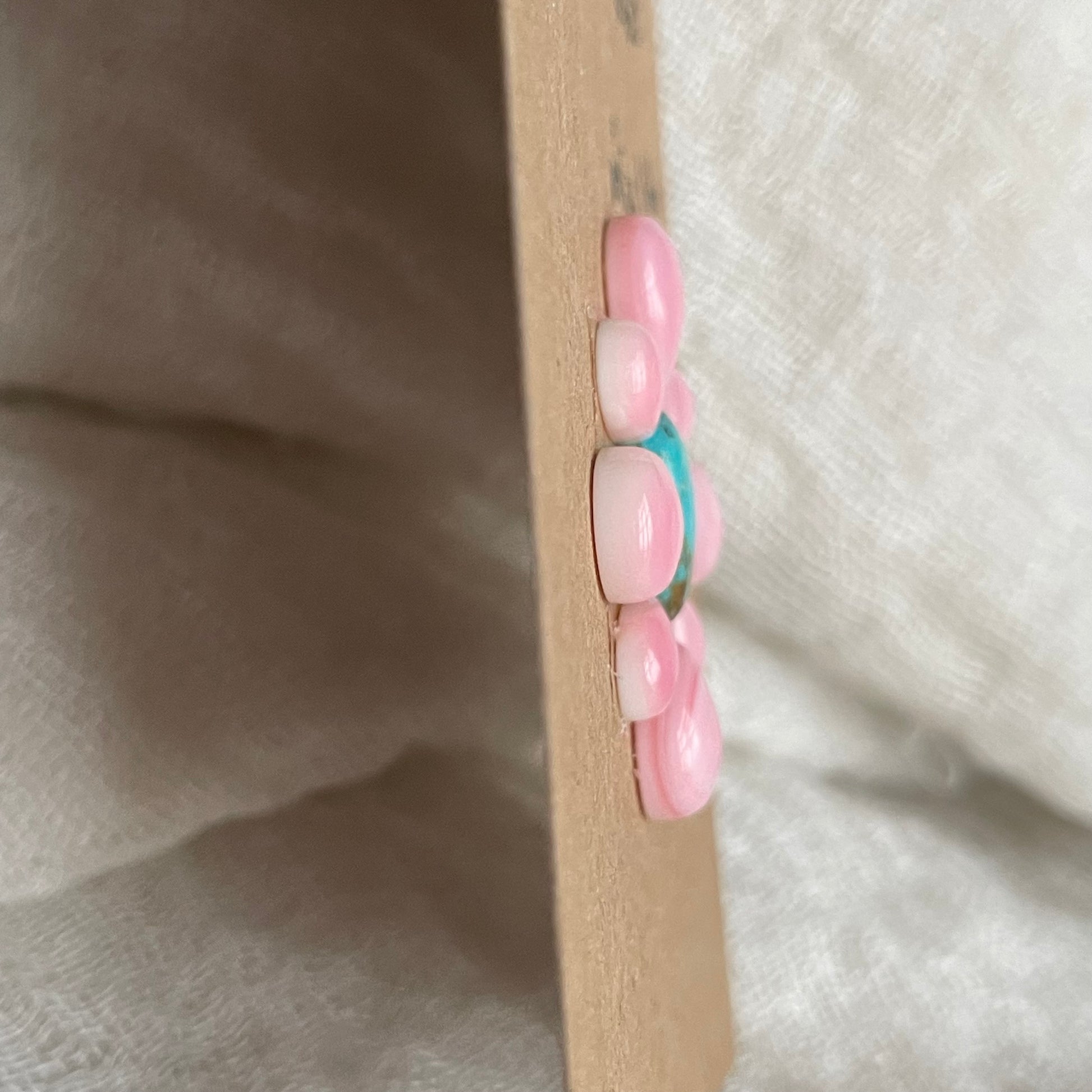Kingman / Pink Conch Cabochon - Mix166 3101BA8D-A8F1-4634-890D-6FABCB51B174 Brandedandwild.com
