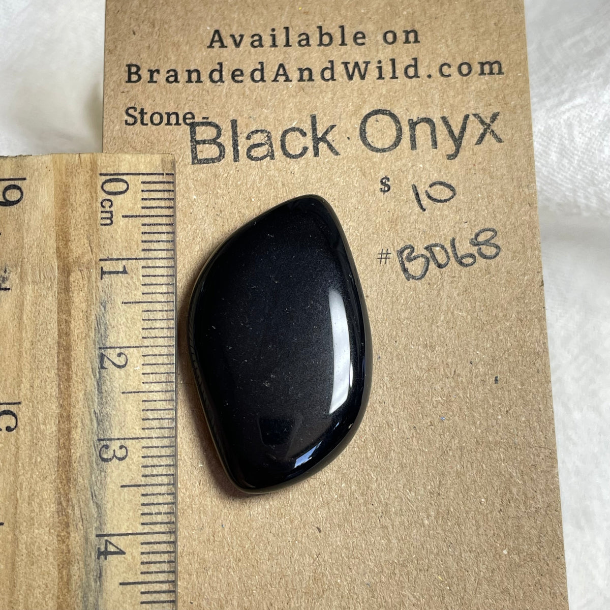 Black Onyx - Cabochon - B068 310C16BD-26D1-4574-AEEA-04DF568211C8 Brandedandwild.com