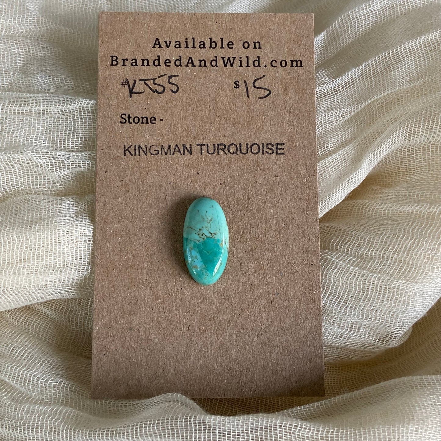 Kingman Turquoise Cabochon - KT55 310E402D-800B-4EA0-BAB2-C05E8064A917 Brandedandwild.com