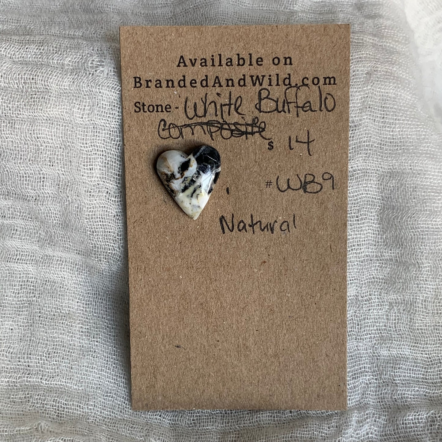 White Buffalo Cabochon - WB9