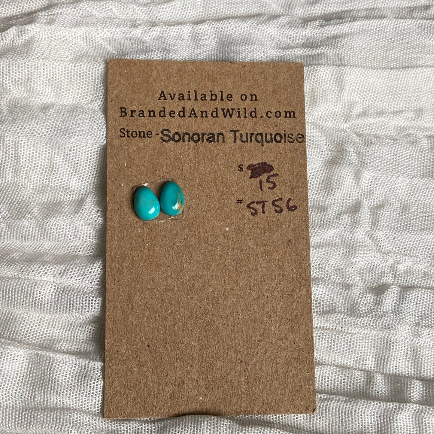 Sonoran Turquoise Cabochon - ST56 313A5339-5641-4CAB-AC09-0383ED3D4236 Brandedandwild.com