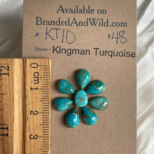 Kingman Turquoise Cabochon - KT10 3154E5BF-CCF7-49B9-BFFE-1987EE30F677 Brandedandwild.com