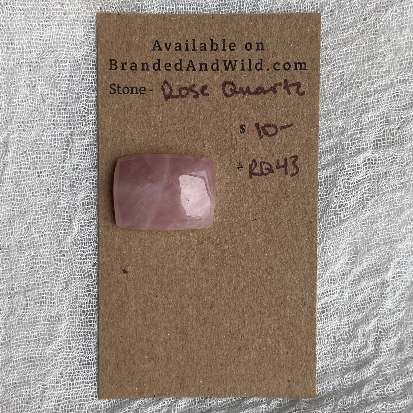 Rose Quartz Cabochon - RQ43