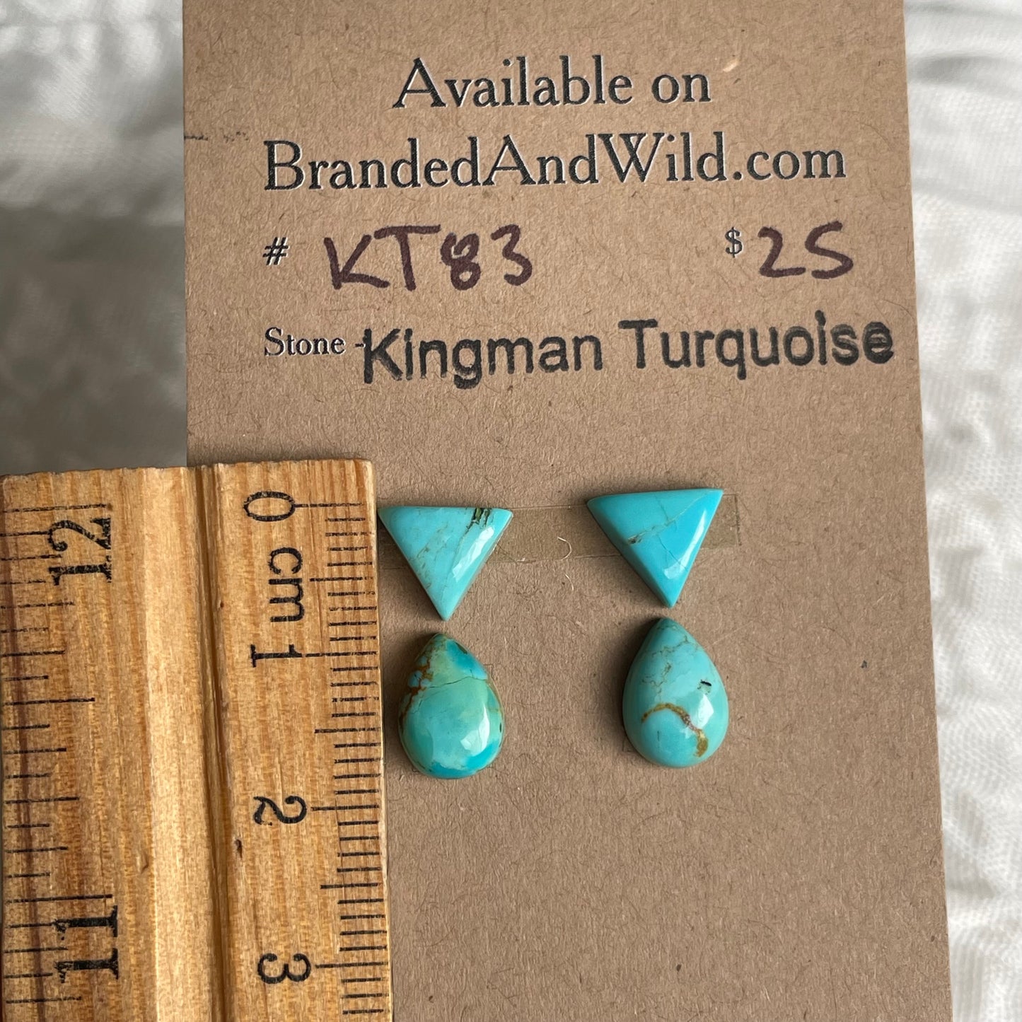 Kingman Turquoise Cabochon - KT83 319C25AE-3B19-4BEA-8680-4573012A9132 Brandedandwild.com