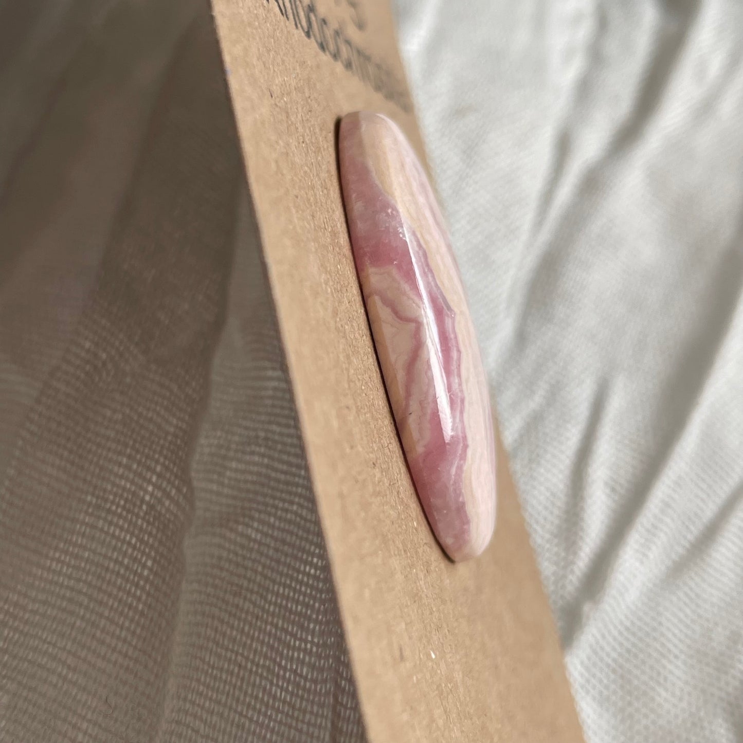 Rhodochrosite Cabochon - R15 31AC7E38-C6C9-4A19-A823-E2D059E68E6F Brandedandwild.com