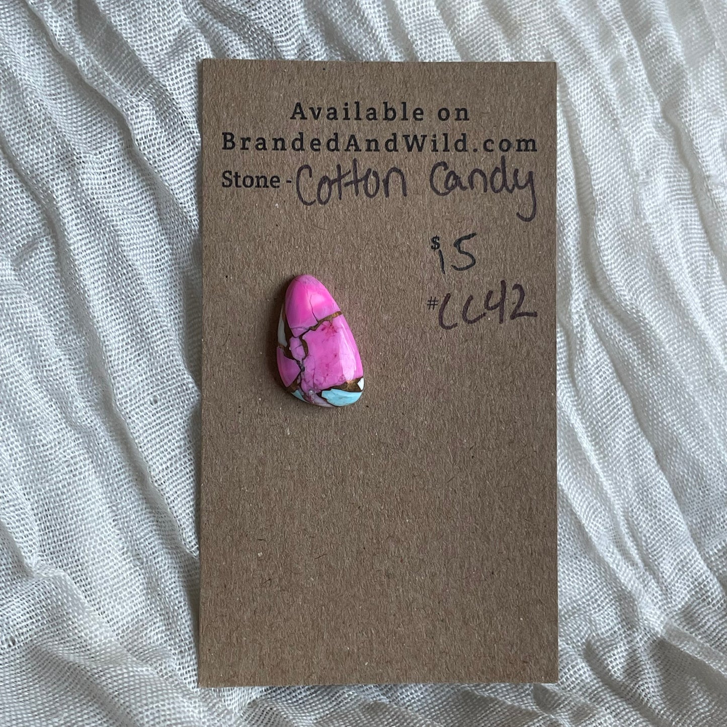 Cotton Candy Cabochon - CC42 31C0C535-A0F3-4426-952F-E4FD05574544 Brandedandwild.com