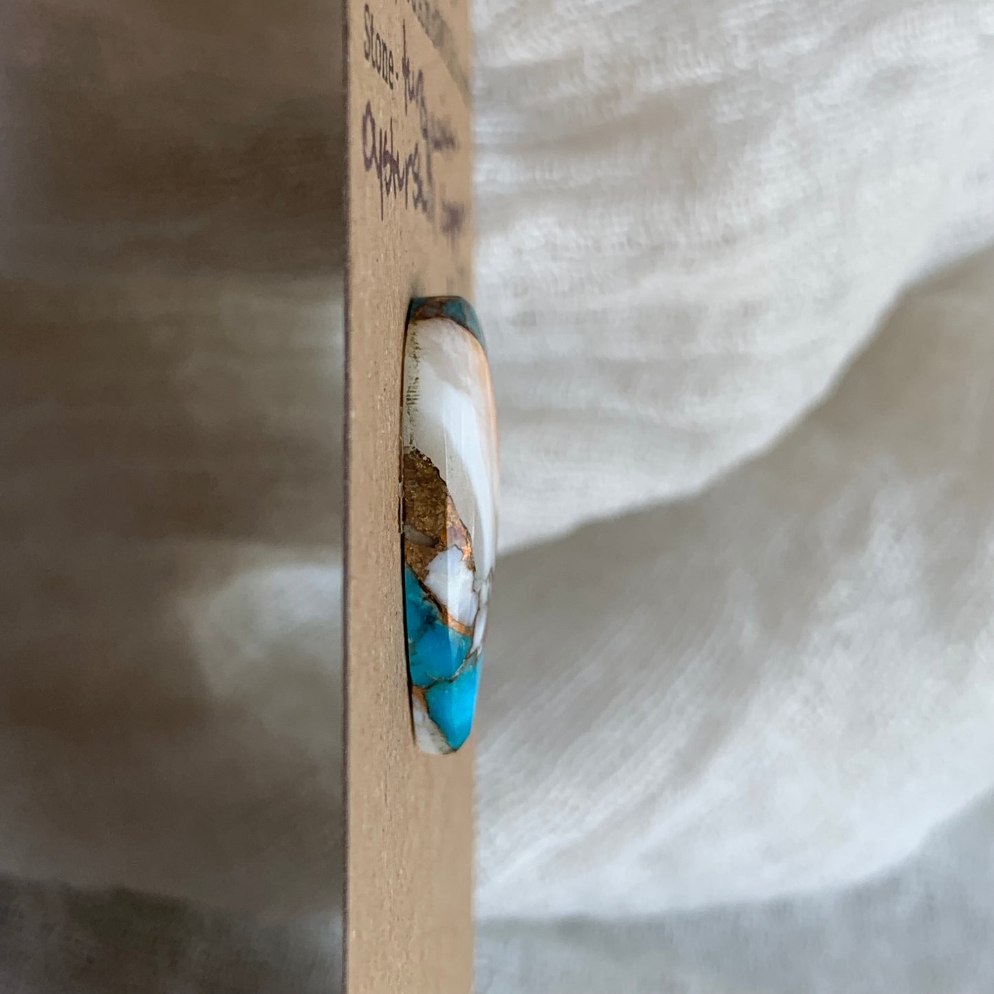 Turquoise, Oystershell, Copper Cabochon - TOC135