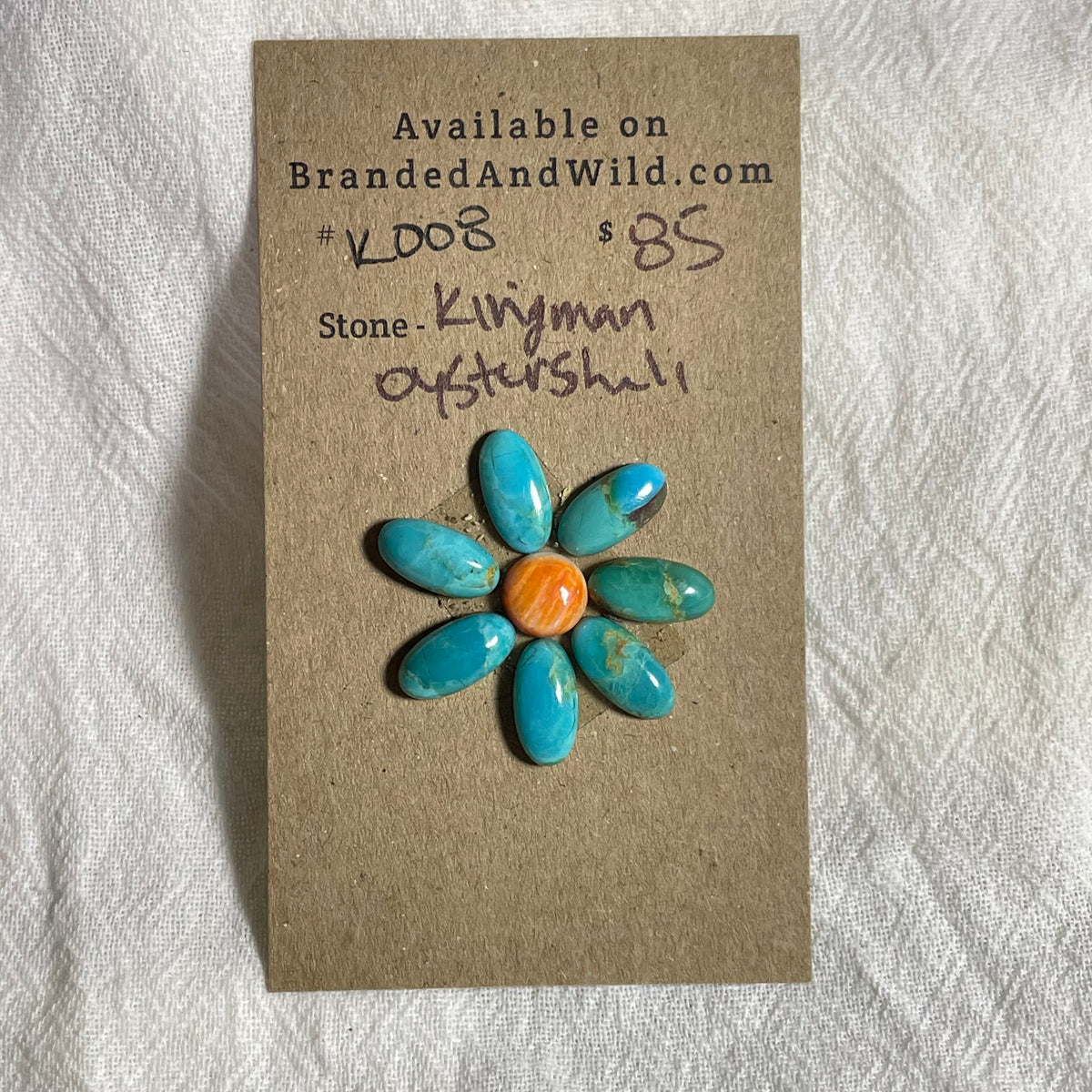 Kingman Turquoise / Oyster Shell Cabochon - KO08