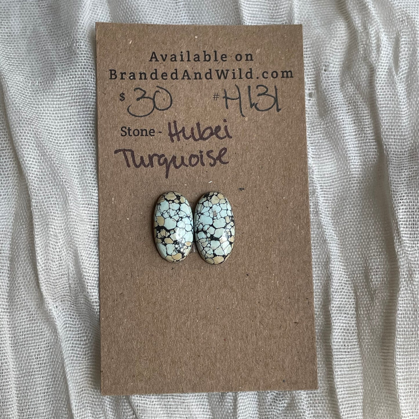 Hubei Turquoise Cabochon - H131 322251C4-0D9A-4E27-9C50-85289B7FD4EF Brandedandwild.com