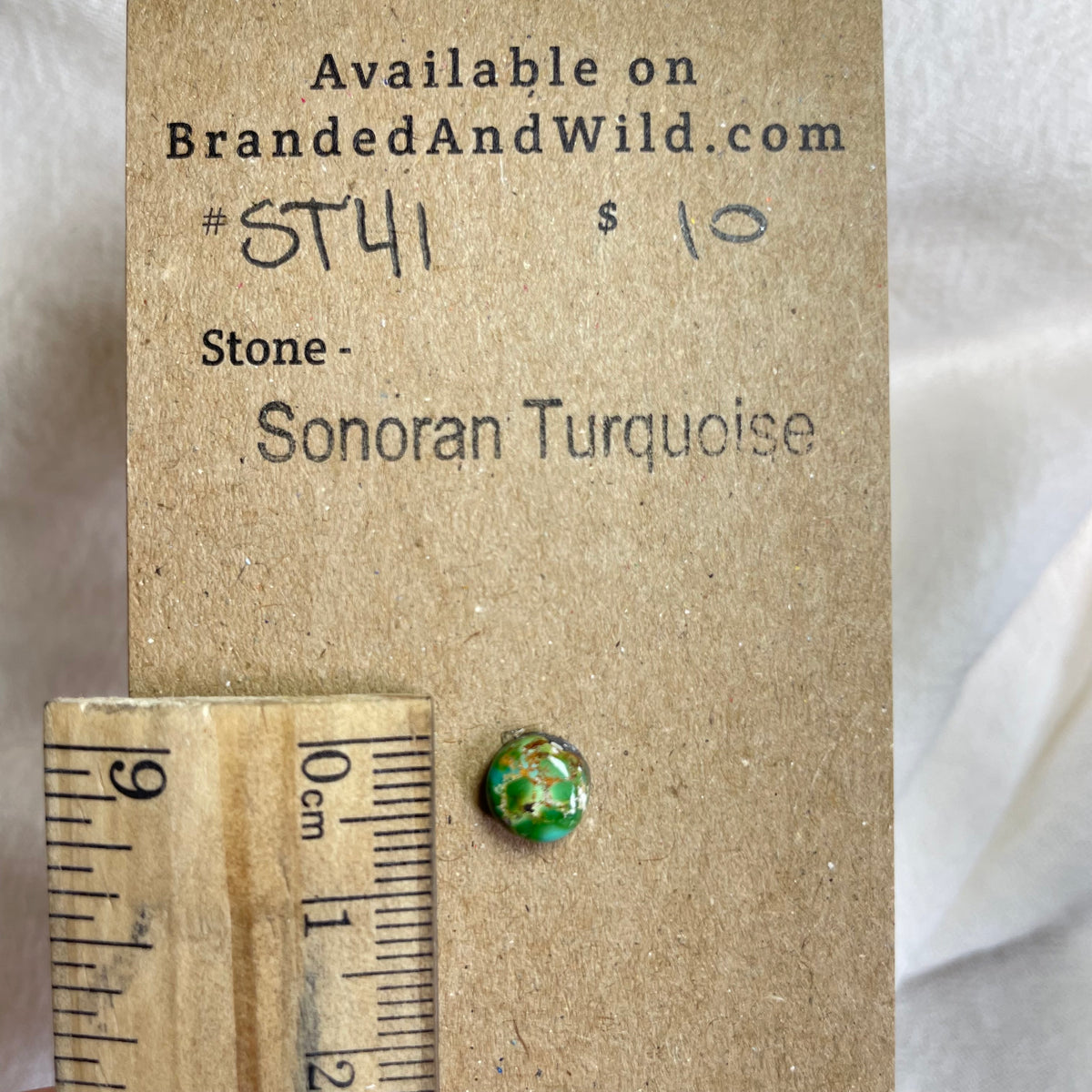 Sonoran Turquoise Cabochon - ST41 32227E67-B2E1-4EBE-A0C8-29A1E2371BF5 Brandedandwild.com