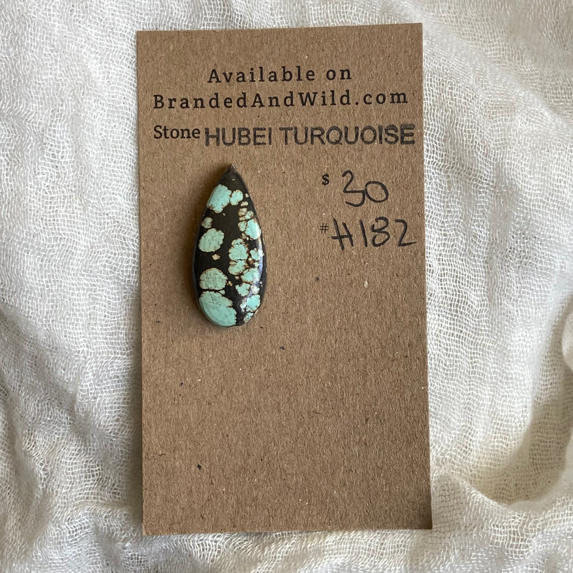 Hubei Turquoise Cabochon - H182 323073C0-6040-4212-87B4-B6136C8F90F4 Brandedandwild.com