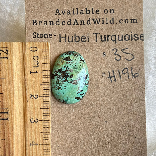 Hubei Turquoise Cabochon - H196 325A95B0-DD81-437E-9109-A90E5D8F88C8 Brandedandwild.com