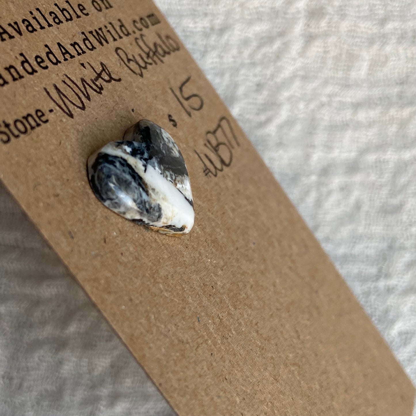 White Buffalo Cabochon - WB77