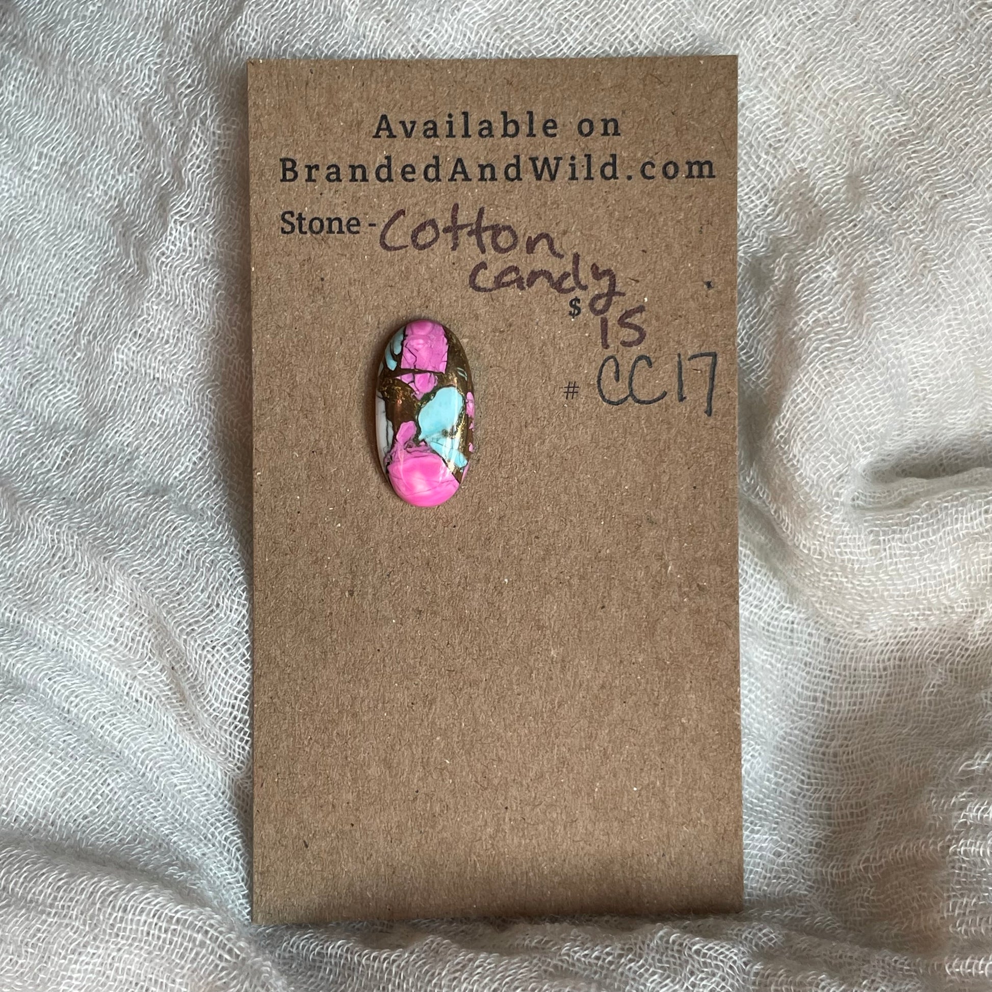 Cotton Candy Cabochon - CC17 32852380-80CA-415D-AFAA-B2B054F47BC2 Brandedandwild.com