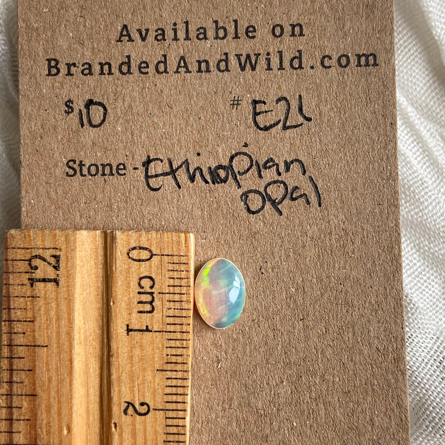 Ethiopian Opal Cabochon - E21 32D6A957-6760-4C93-A43A-994B9C524C81 Brandedandwild.com