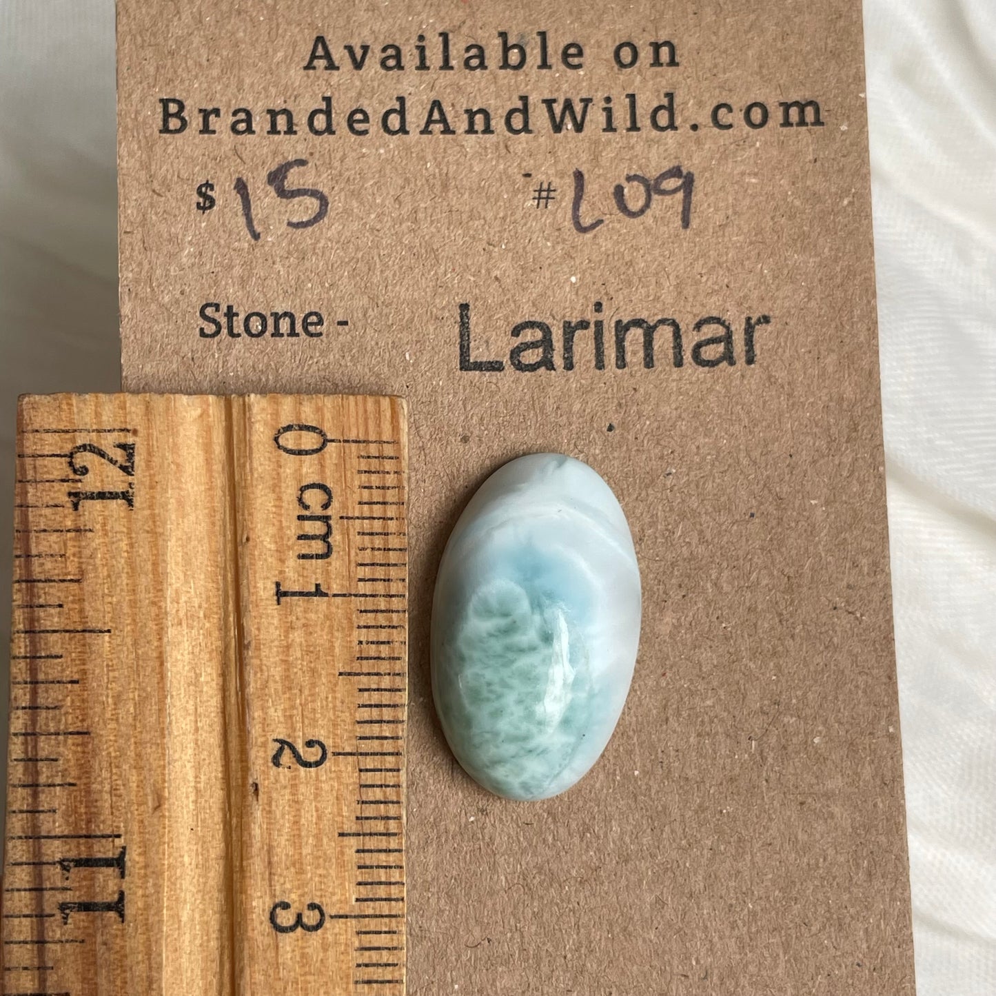 Larimar Cabochon - L09 32DF160C-B73B-4179-885C-79828B7E3CF4 Brandedandwild.com