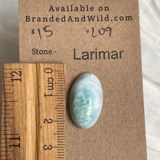 Larimar Cabochon - L09 32DF160C-B73B-4179-885C-79828B7E3CF4 Brandedandwild.com