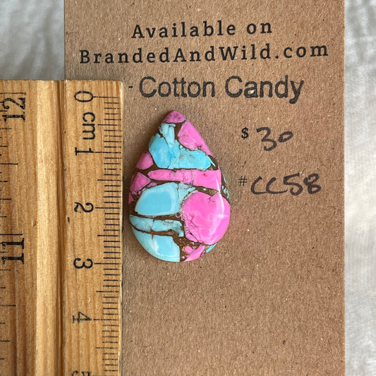 Cotton Candy Cabochon - CC58 32F51BB0-A930-4FDC-93CF-496A5603C768 Brandedandwild.com