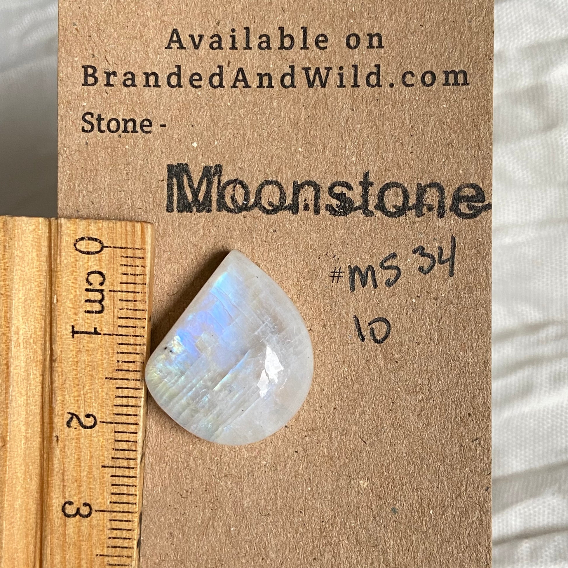 Moonstone cabochon - Ms34 33161F50-E643-4773-9BBE-F2AD370194F2 Brandedandwild.com