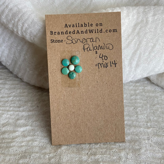 Palomino/ Sonoran Turquoise Cabochon - MIX14