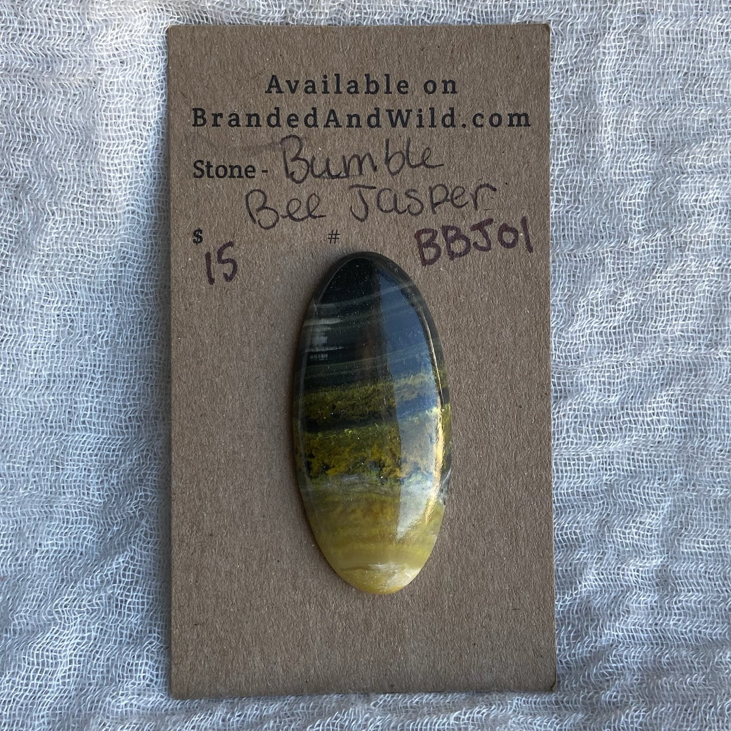 Bumblebee Jasper Cabochon - BBJ01