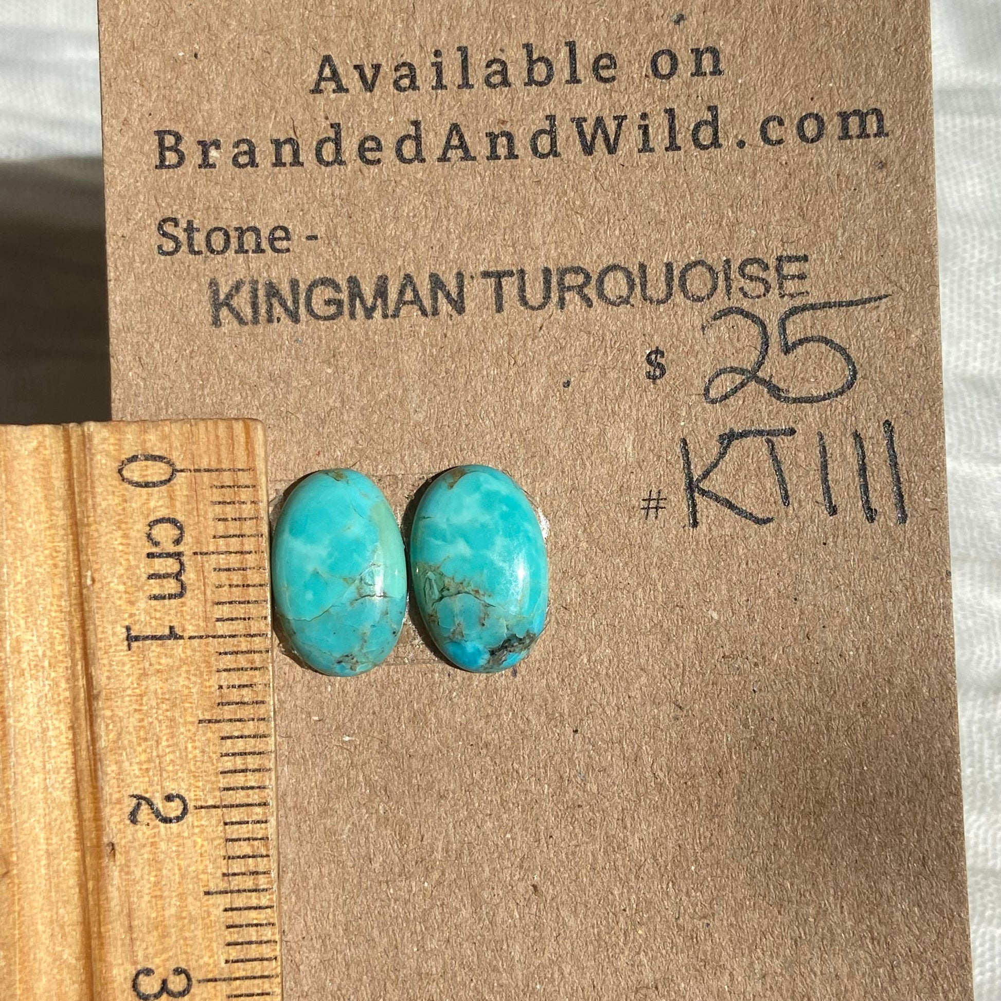 Kingman Turquoise Cabochon - KT111 337008C3-E3F8-4FC5-AADA-4EE757EEF43F Brandedandwild.com