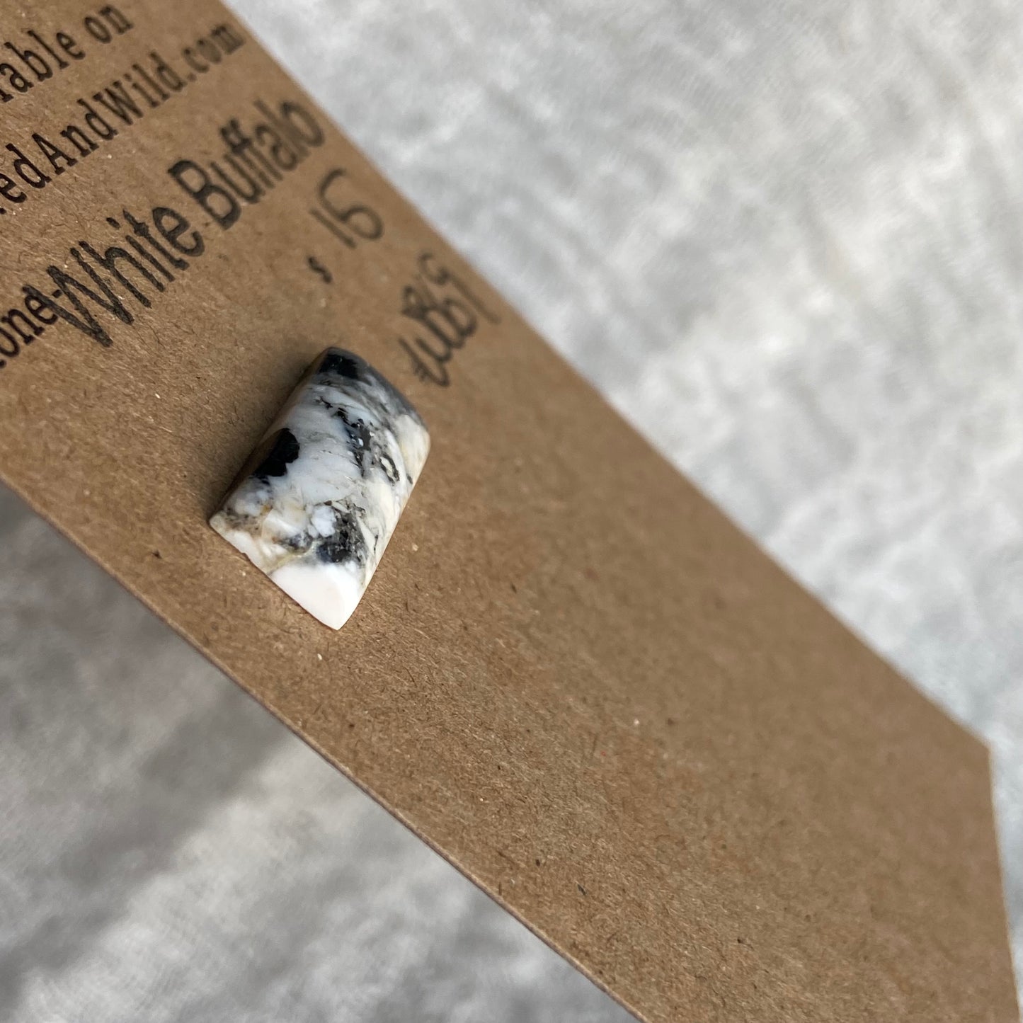 White Buffalo Cabochon - WB69