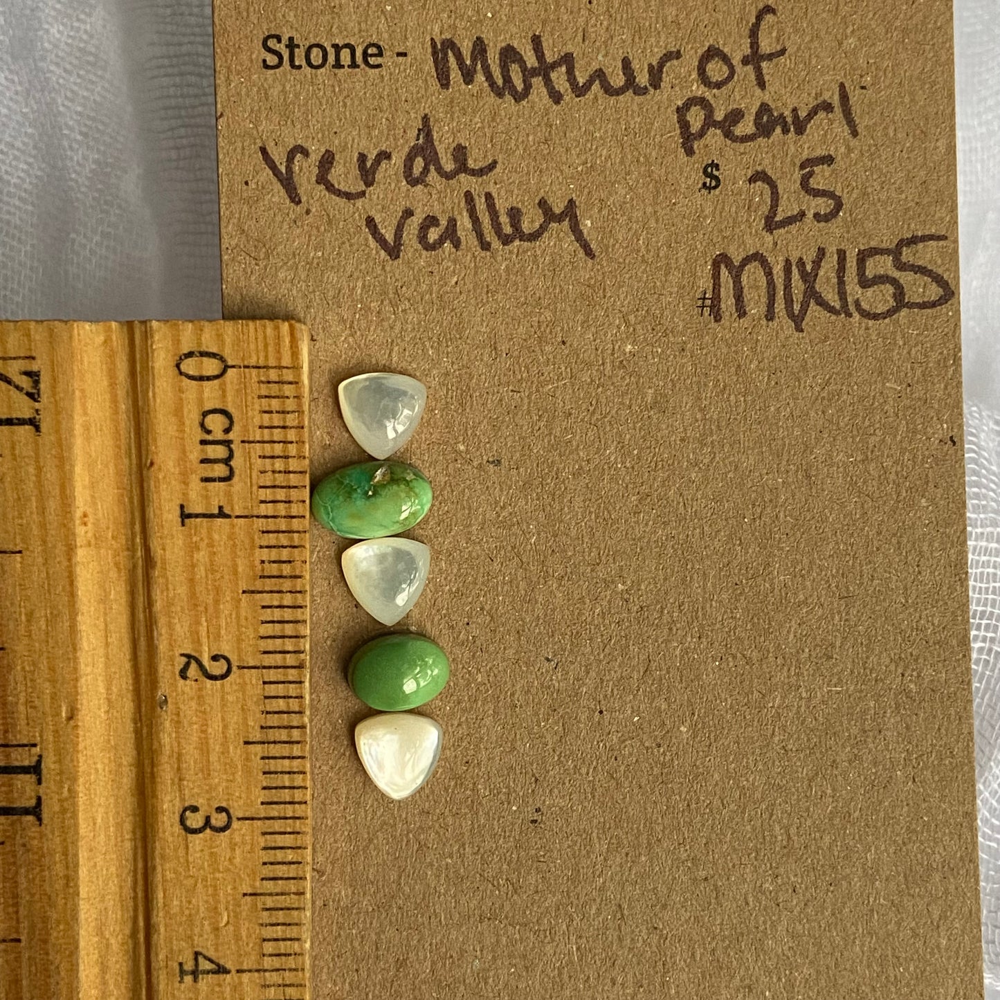 Mother of Pearl / Verde Valley Cabochon - MIX155