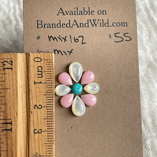 Pink Conch Mix Cabochon - MIX162 33C22173-D72C-478F-B1D6-C5BFFA247B35 Brandedandwild.com