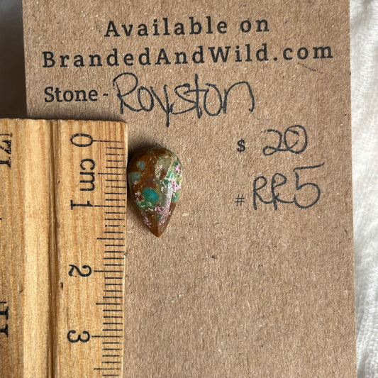 Royston Ribbon Turquoise Cabochon RR5 33C6B513-001B-4574-959B-4303CC5FDC95 Brandedandwild.com