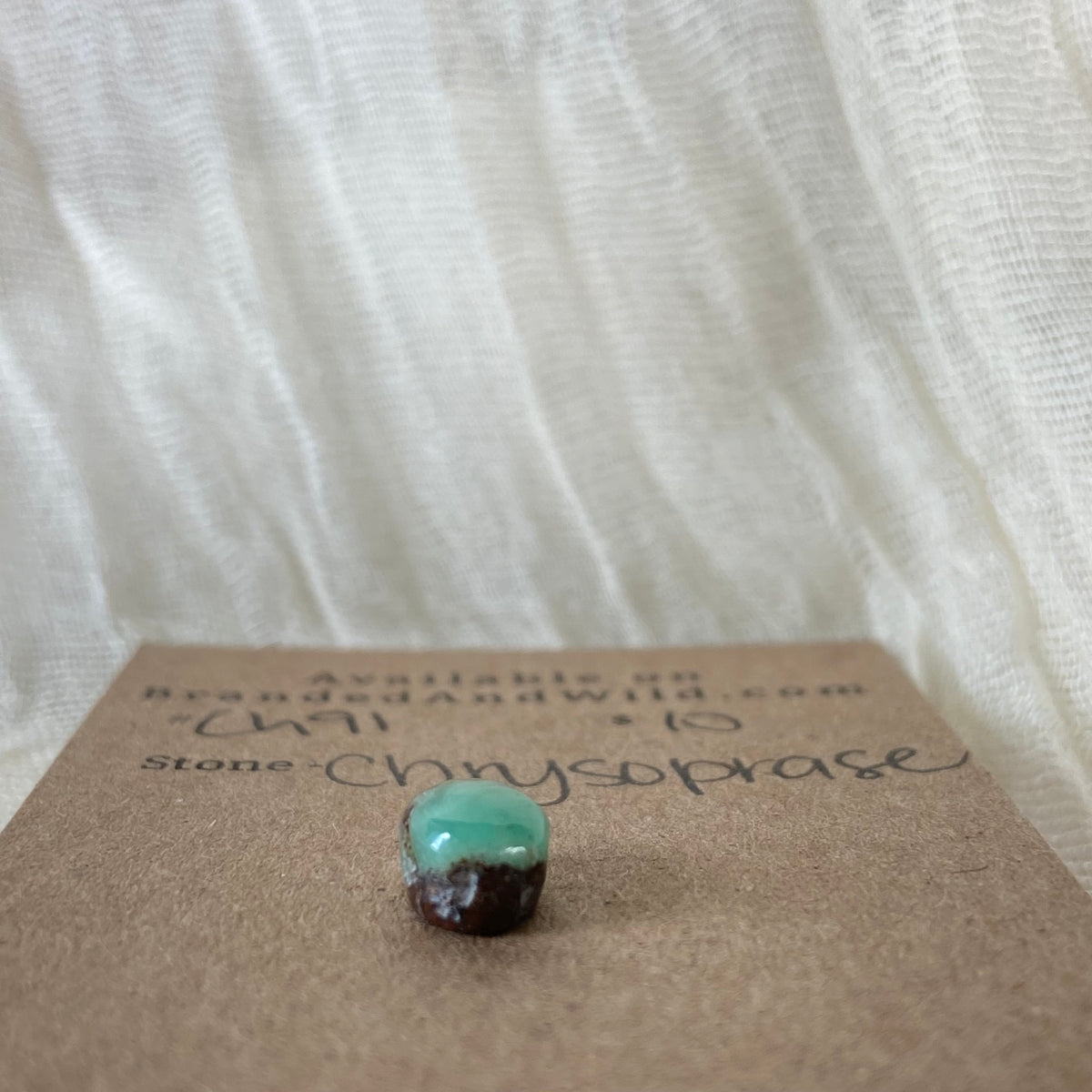 Chrysoprase Cabochon - Ch91 33E3476F-0587-4E92-83B3-325914271130 Brandedandwild.com
