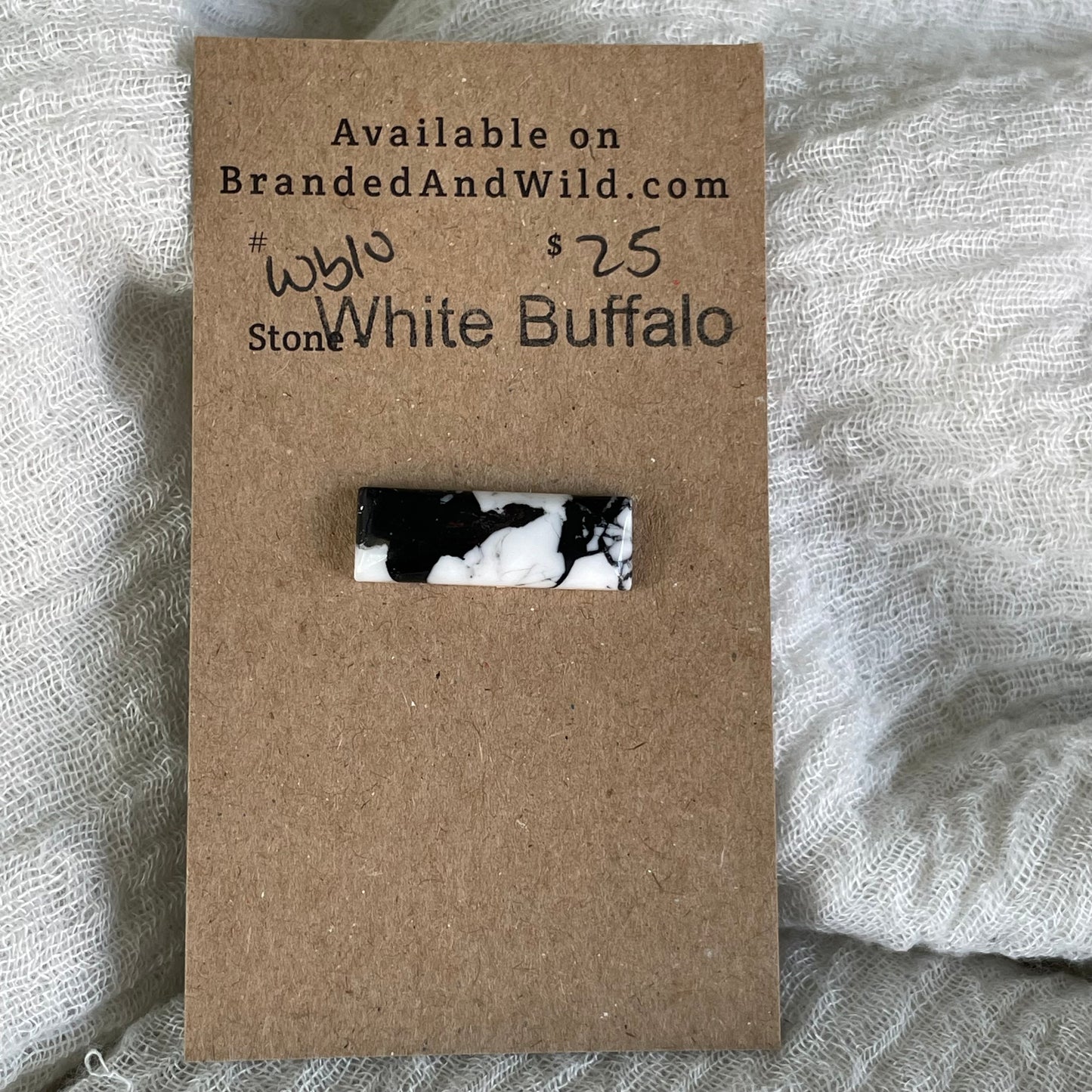 White Buffalo Cabochon - WB10