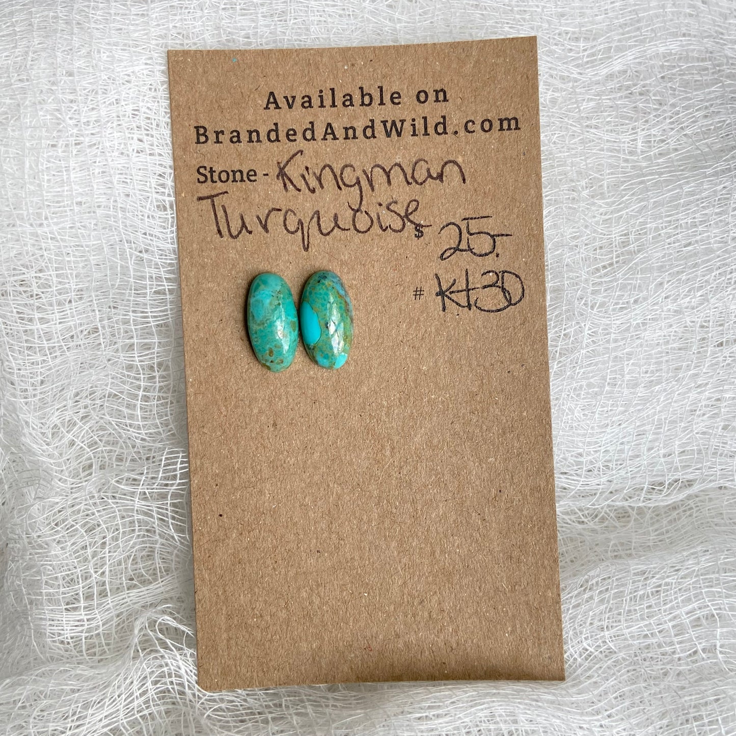 Kingman Turquoise (composite) Cabochon - KT30