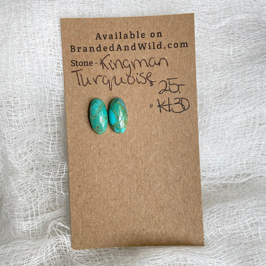 Kingman Turquoise (composite) Cabochon - KT30