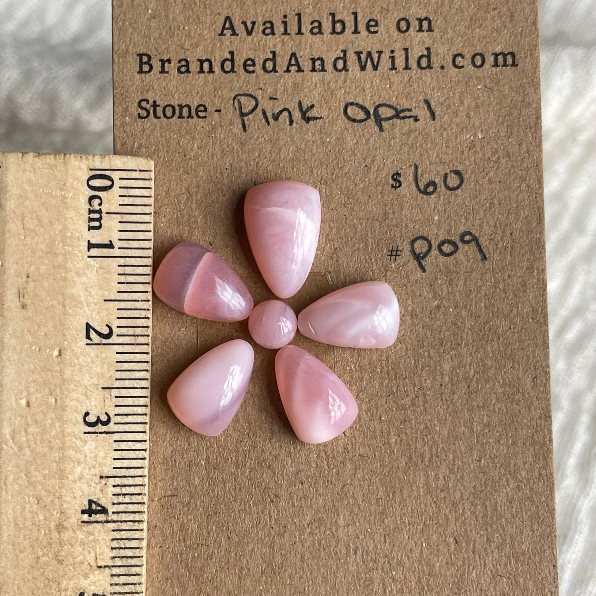 Pink Opal cabochon - P09 34108B23-D4BC-49F2-A3FF-2351F07EA545 Brandedandwild.com