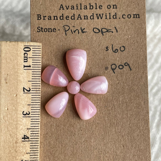 Pink Opal cabochon - P09 34108B23-D4BC-49F2-A3FF-2351F07EA545 Brandedandwild.com