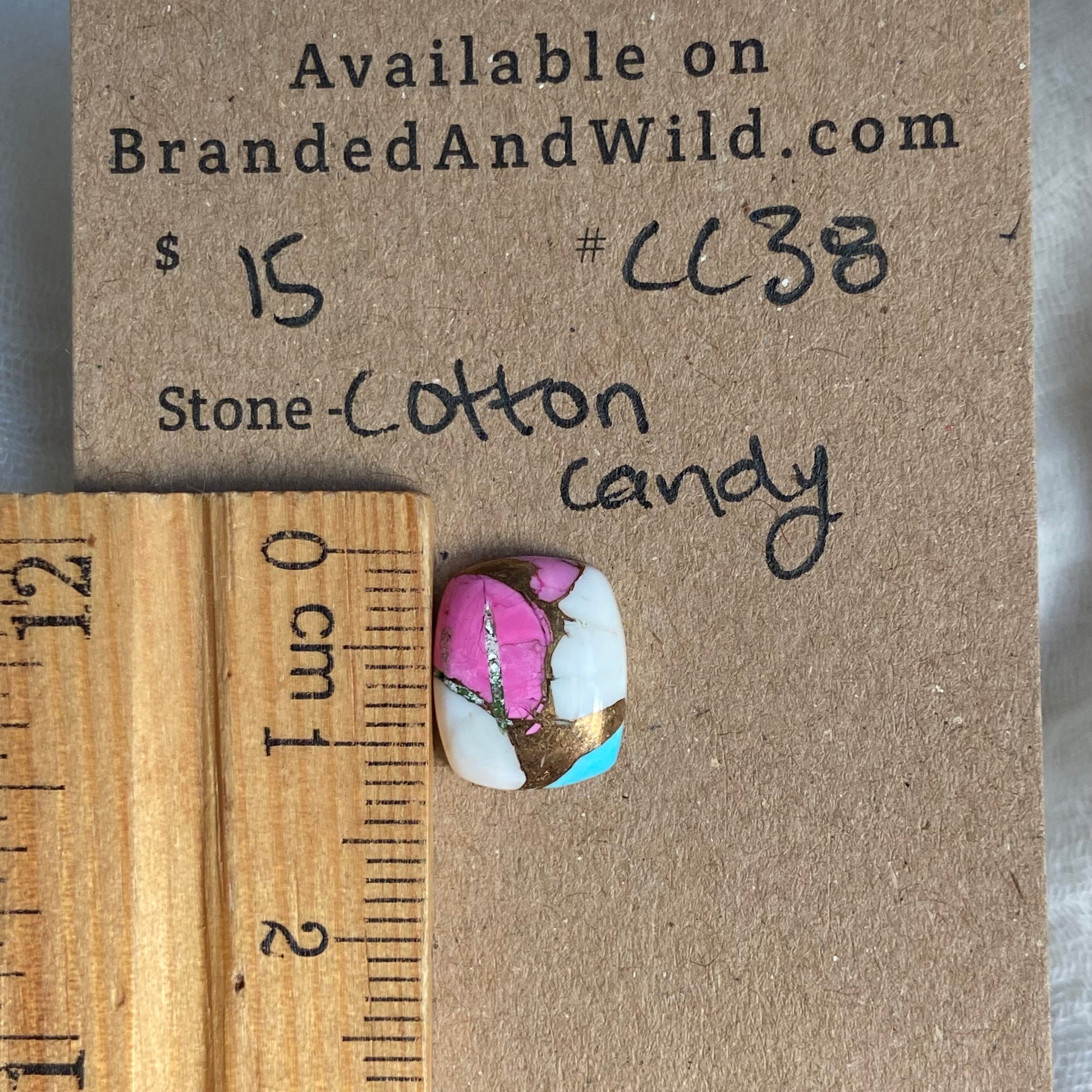 Cotton Candy Cabochon - CC38 341E360D-7E85-497D-A32F-3B5F7ED26FAC Brandedandwild.com