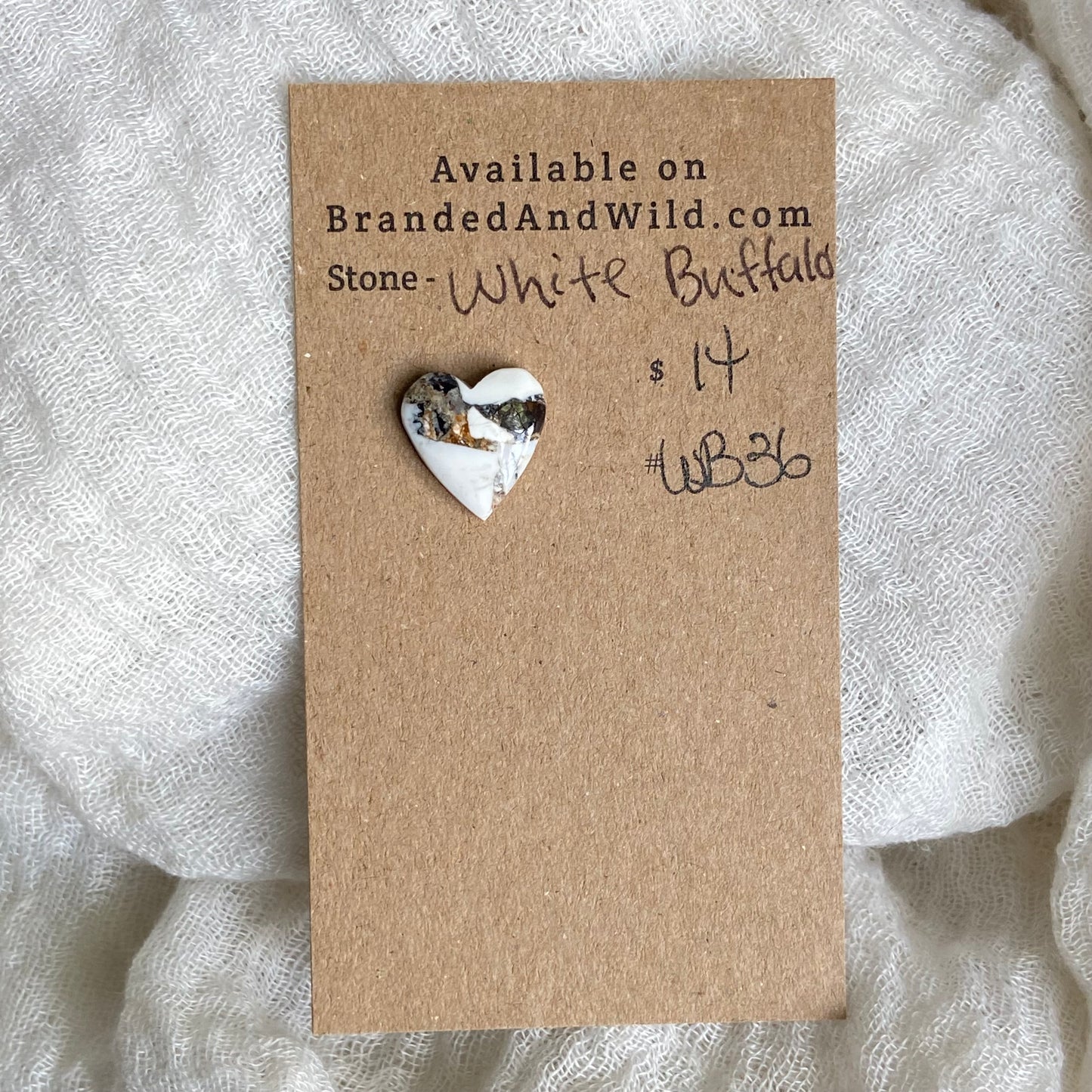 White Buffalo Cabochon - WB36