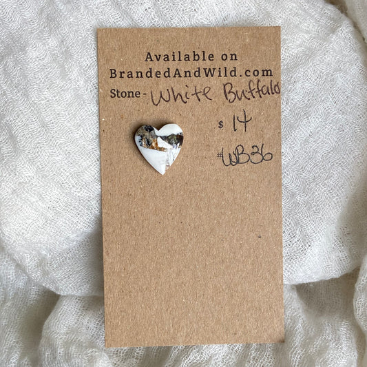 White Buffalo Cabochon - WB36