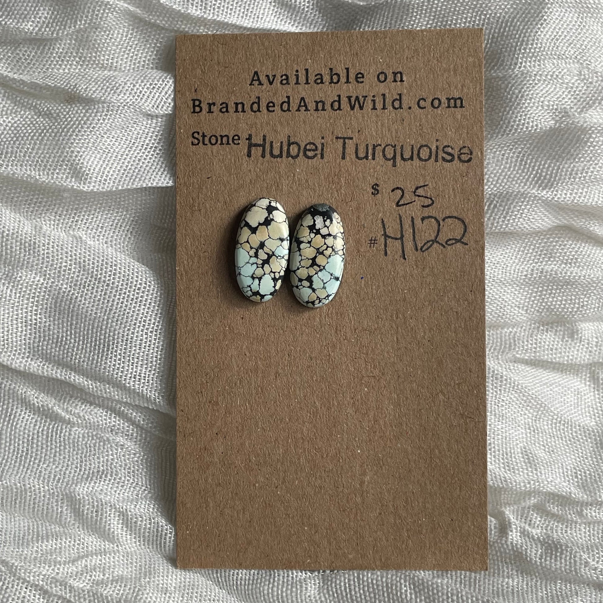 Hubei Turquoise Cabochon - H122 344343A6-3341-4EF6-B215-AEDC12703BB8 Brandedandwild.com