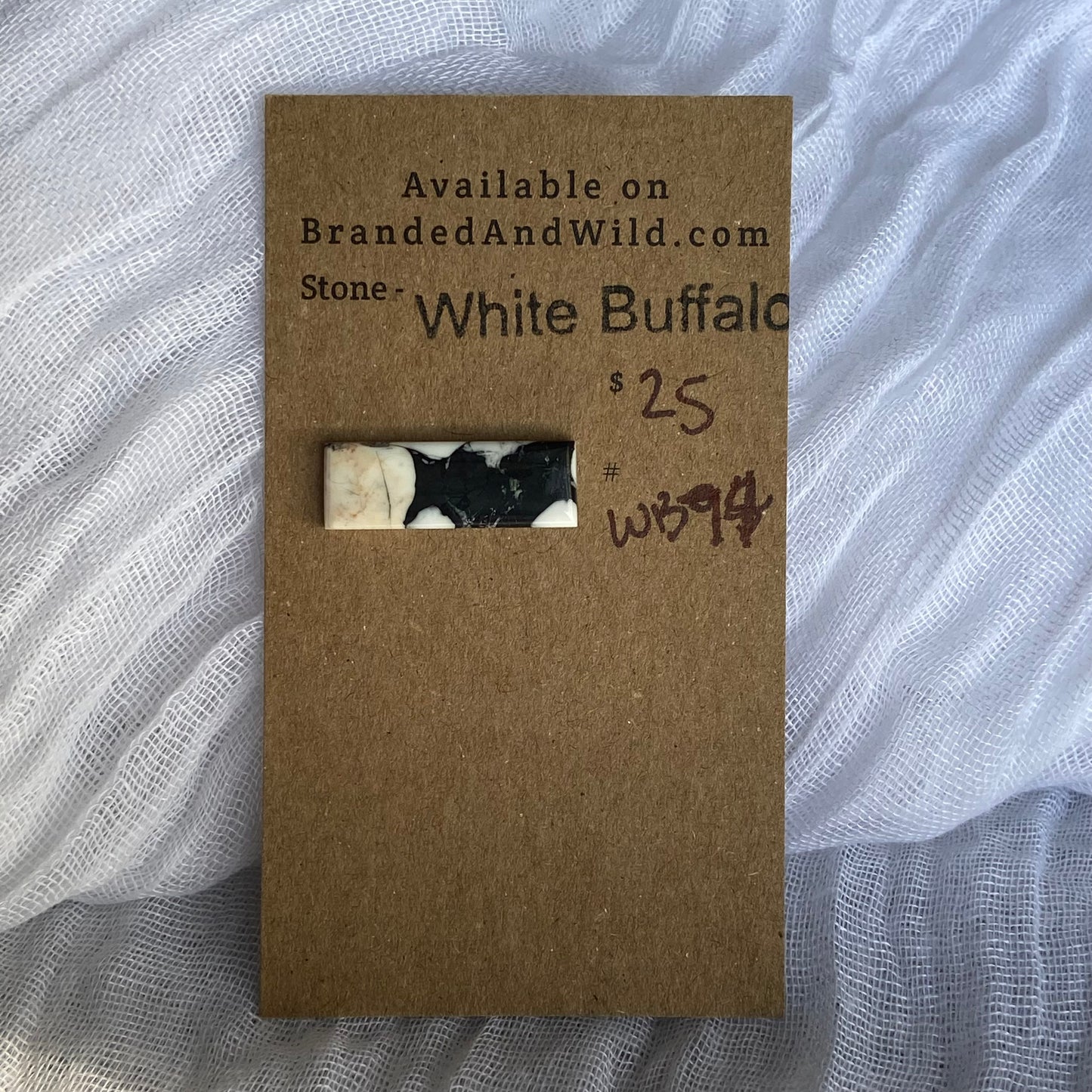 White Buffalo Cabochon - WB74