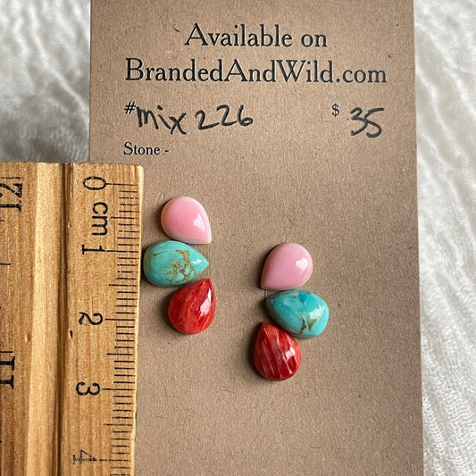 Oyster Shell Mix Cabochon - MIX226 345A136E-59A2-4174-98B2-ACC94E671879 Brandedandwild.com