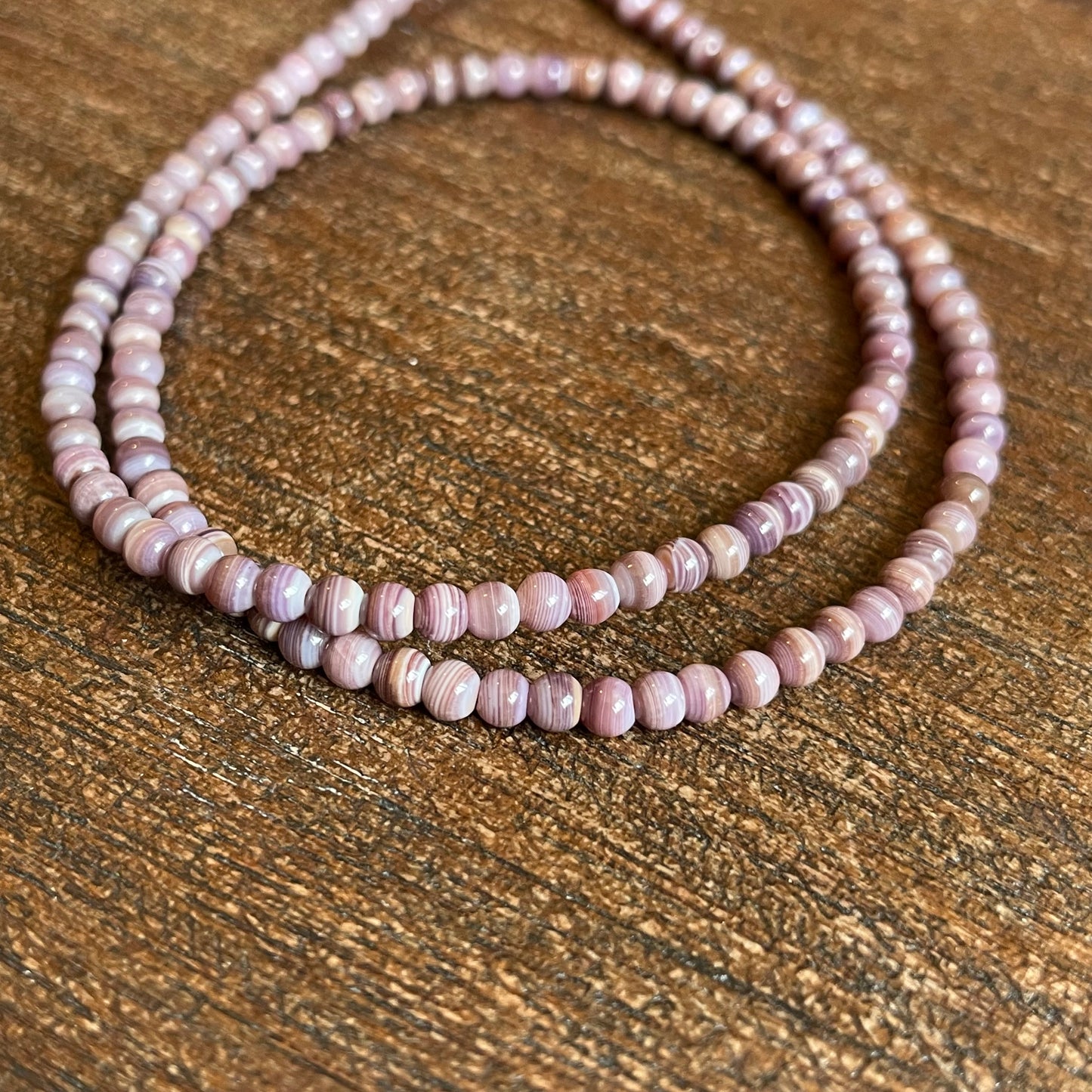 Natural Wampum Quahog Shell Flat Heishi 3mm 16" - WQB04 346DAD07-1BB0-4EB0-A13E-7E0BD61DD3B7 Brandedandwild.com
