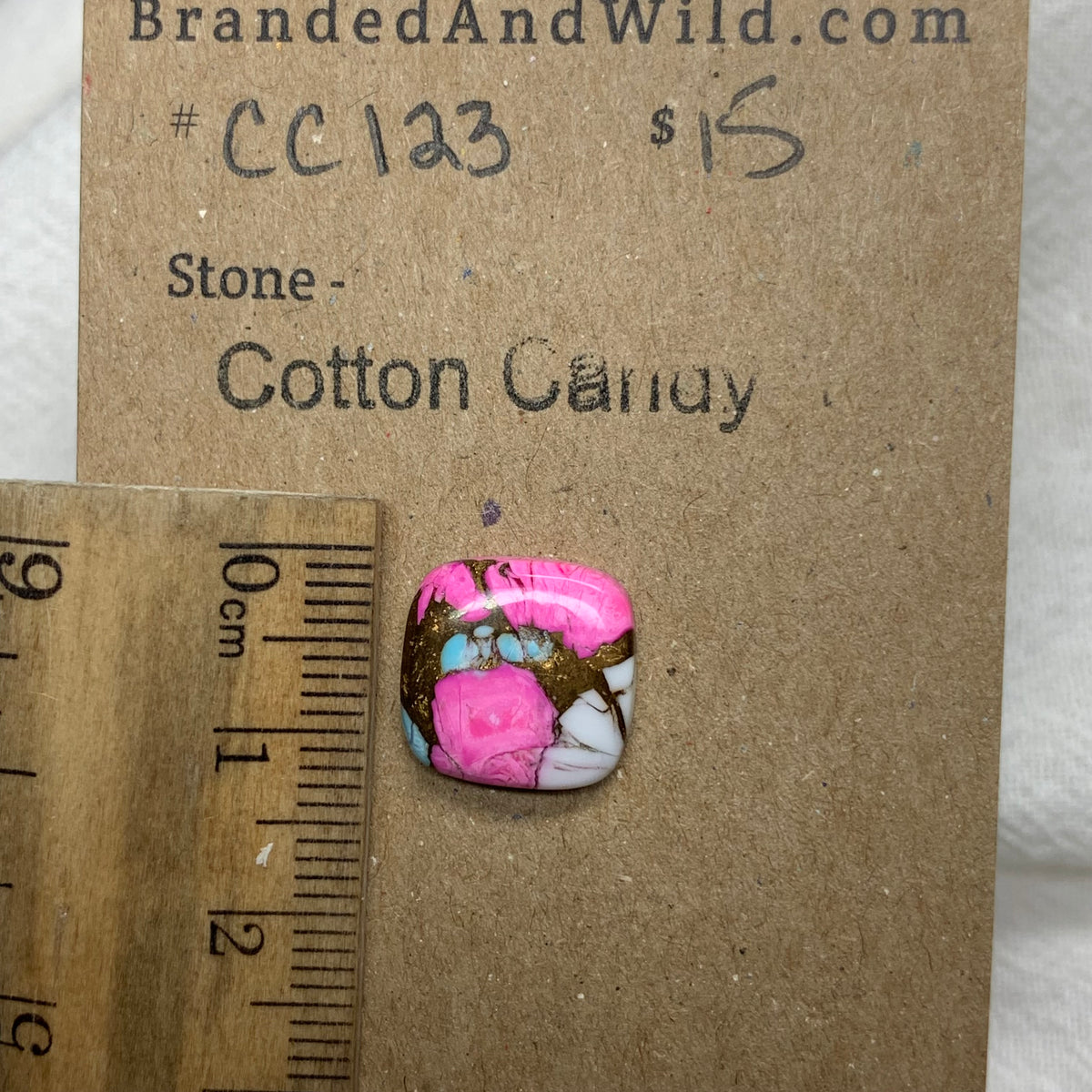 Cotton Candy Cabochon - CC123 34732351-E0E9-4B70-A580-79634CBE0762 Brandedandwild.com