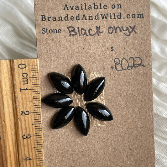 Black Onyx - Cabochon - B022 3479277A-358B-4396-A093-BB44190B8B5D Brandedandwild.com